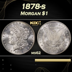 1878-s Morgan Dollar $1 Grades ms62