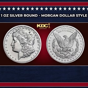 1 oz Silver Round - Morgan Dollar Style Round