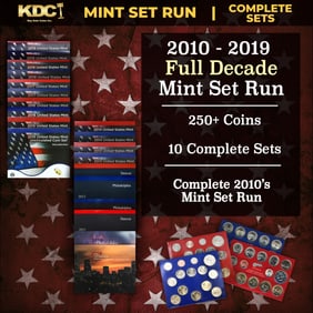 2010-2019 Full Decade Mint Set Run - 250+ Coins, 10 Complete Sets