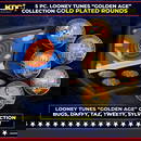 5 Coin "Golden Age" Looney Tunes Gold Plated Round Collection Bugs, Daffy, Tweety, Taz, Sylvester