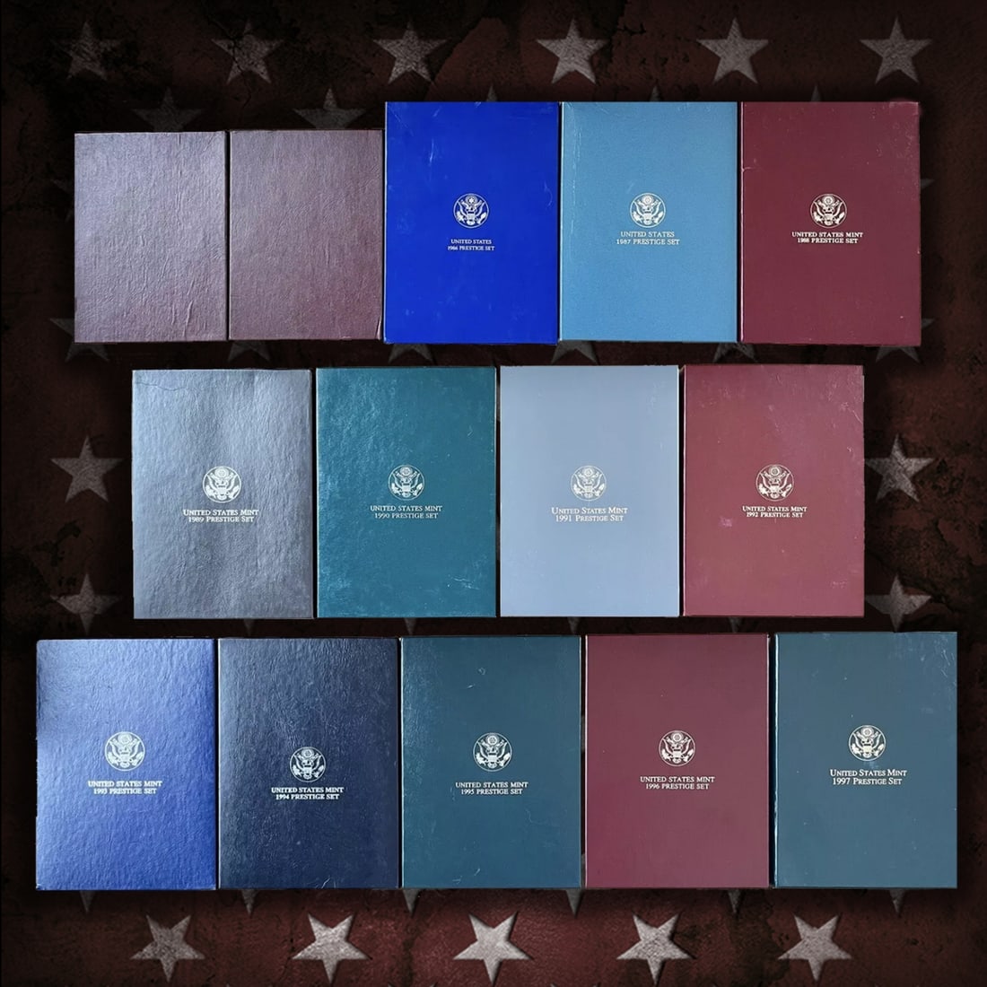 1983-1997 Full Run of US Mint Prestige Proof Sets - 92 Coins, 14 Complete Sets (1 of 15)