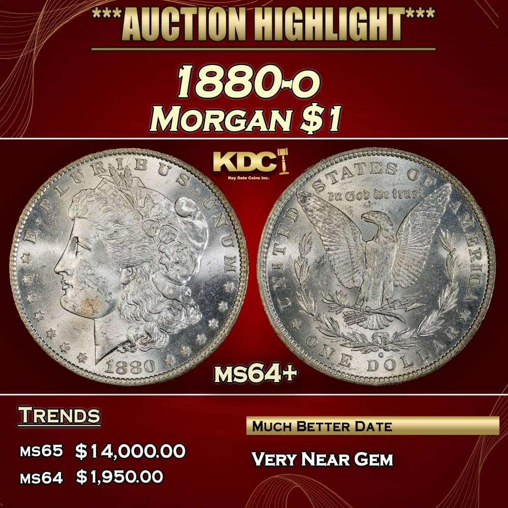 1880-o Morgan Dollar $1 ms64+ SEGS (1 of 4)