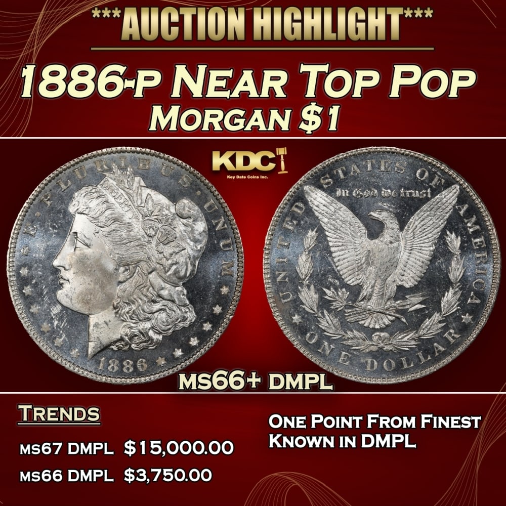 1886-p Morgan Dollar Near Top Pop $1 ms66+ dmpl SEGS: 1886-p Near Top Pop Morgan Dollar $1 ms66+ dmpl SEGS. 0