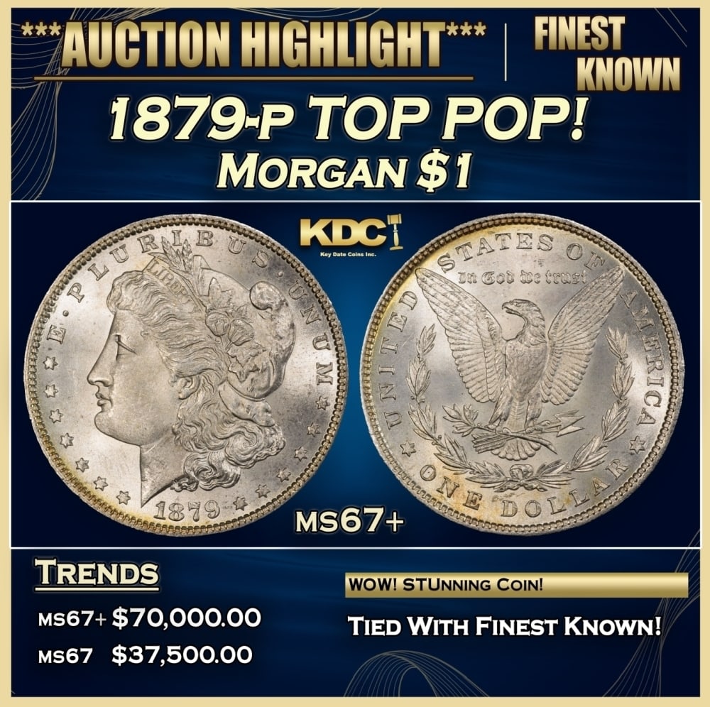 1879-p Morgan Dollar TOP POP! $1 ms67+ SEGS (1 of 4)