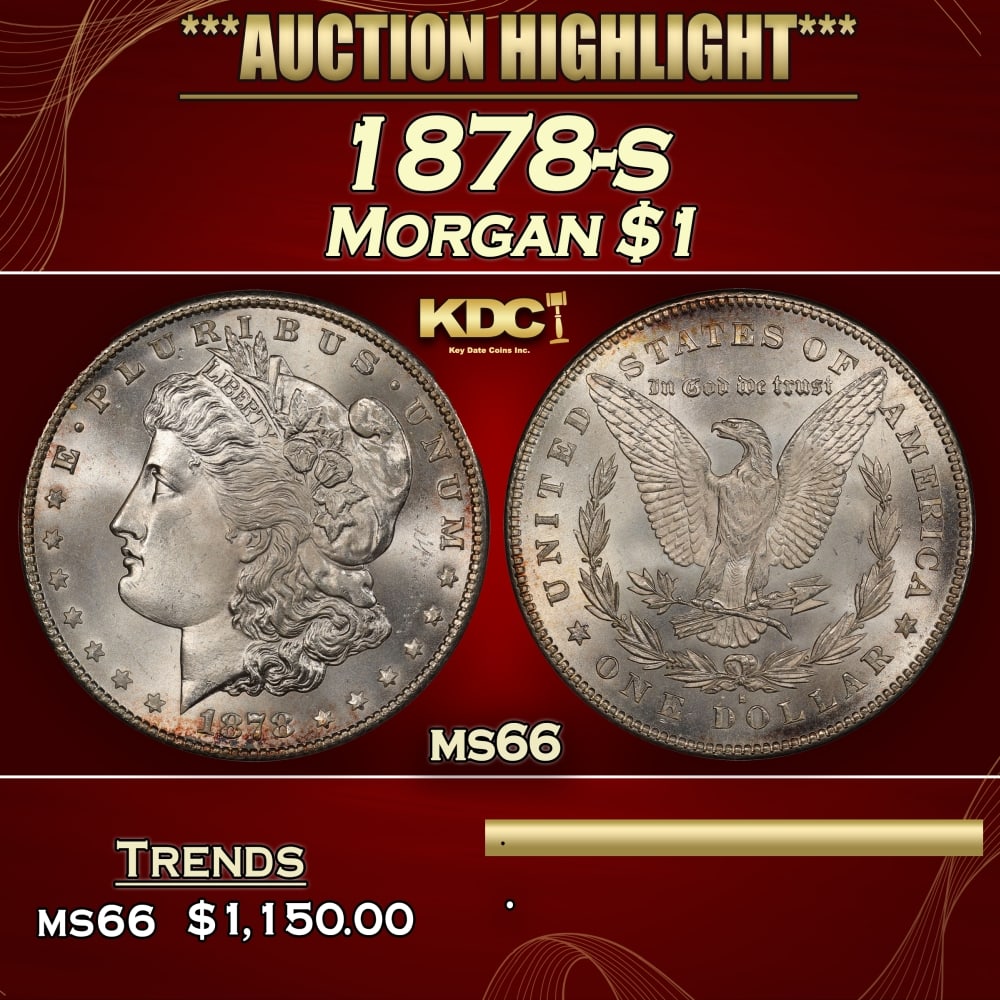 1878-s Morgan Dollar $1 ms66 SEGS (1 of 4)