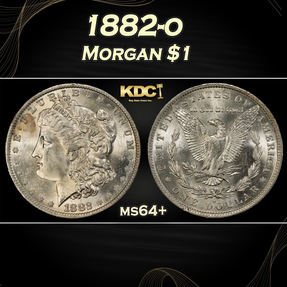 1882-o Morgan Dollar $1 Grades ms64+ (1 of 3)