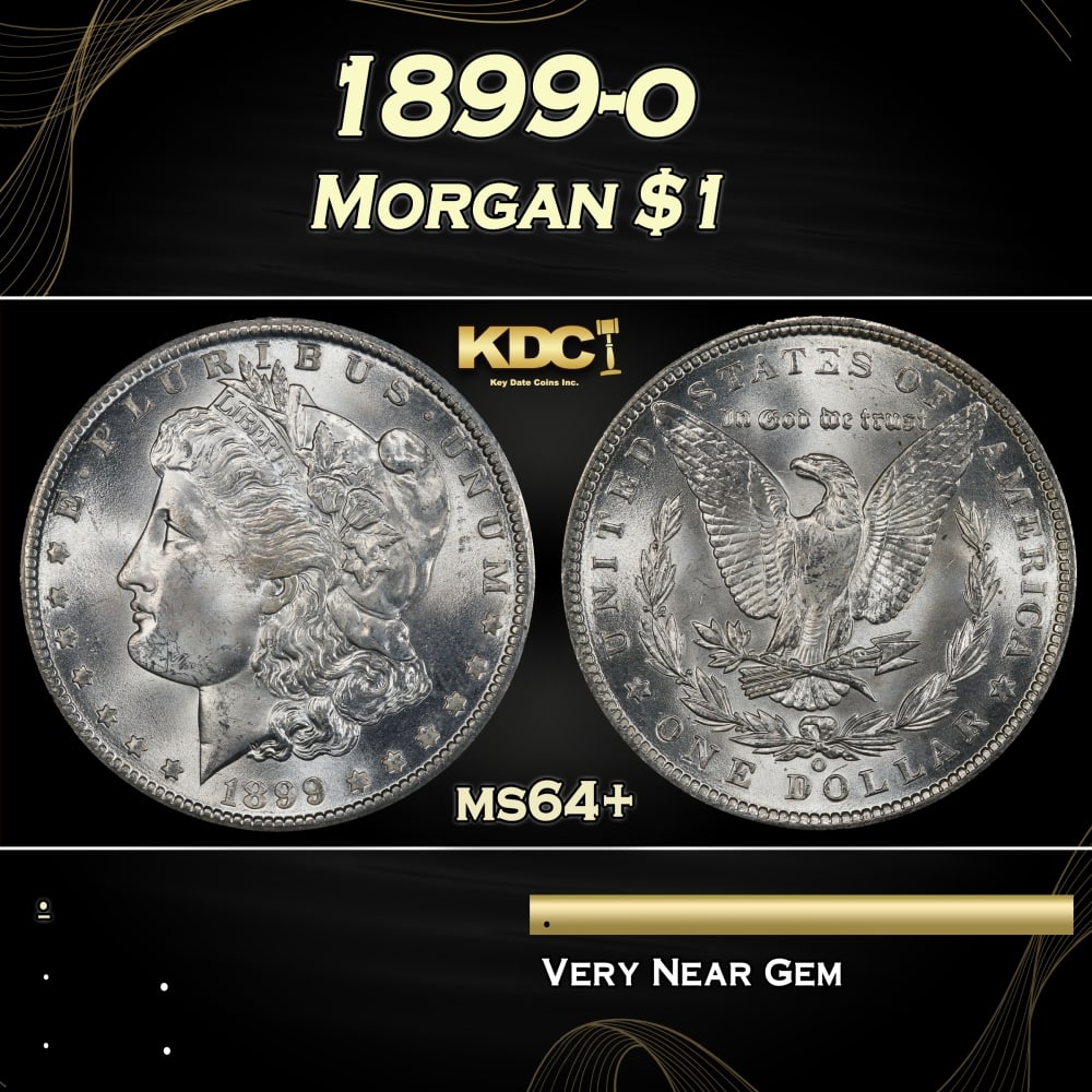 1899-o Morgan Dollar $1 Grades ms64+ (1 of 3)