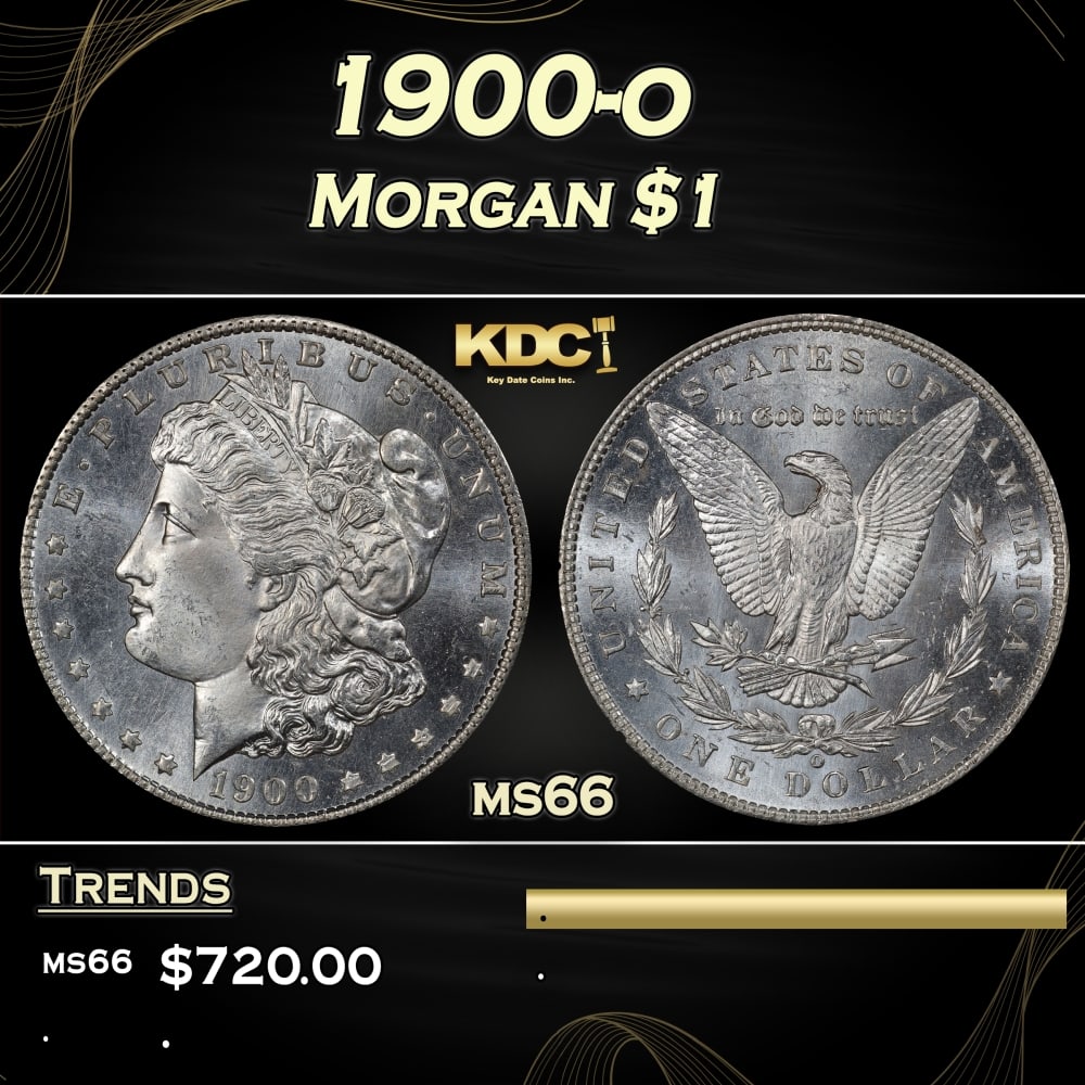 1900-o Morgan Dollar $1 Grades ms66 (1 of 3)
