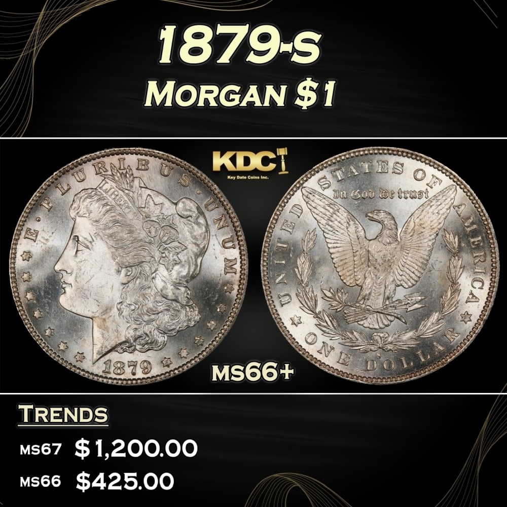 1879-s Morgan Dollar $1 ms66+ SEGS (1 of 4)
