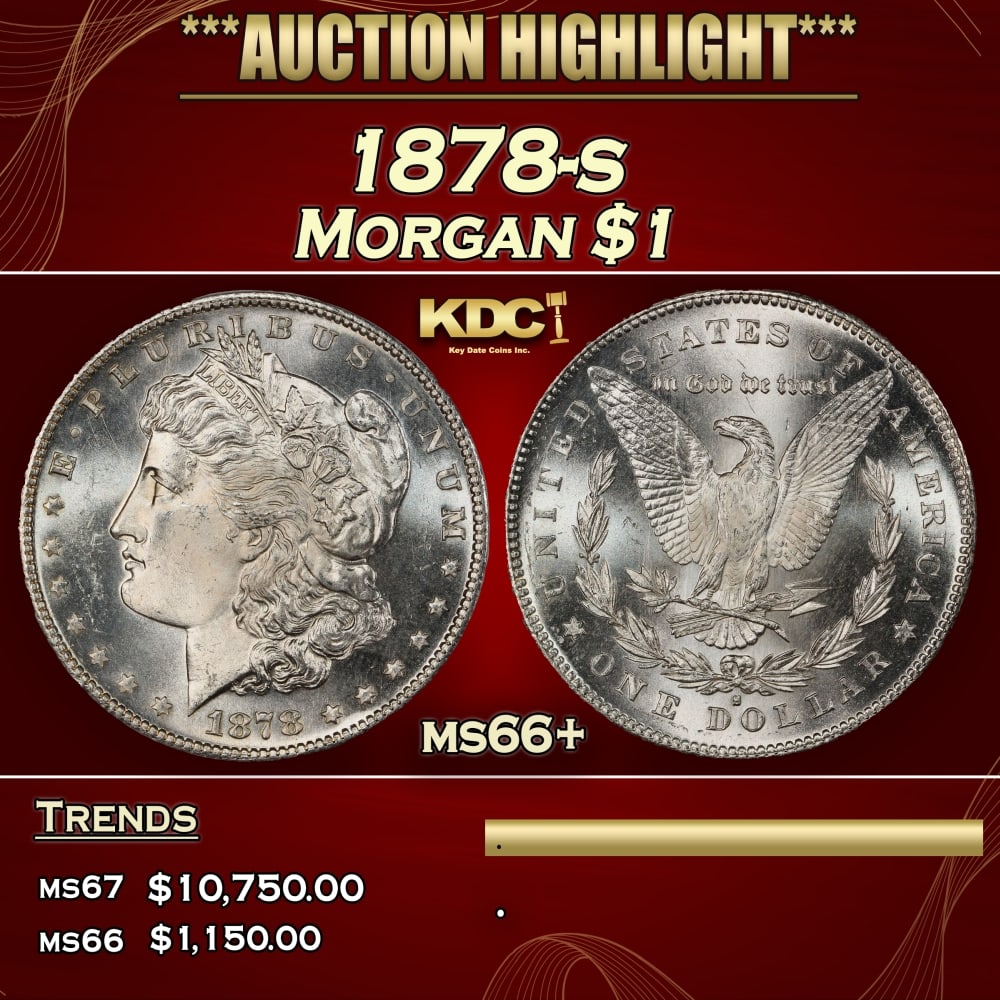 1878-s Morgan Dollar $1 ms66+ SEGS (1 of 4)