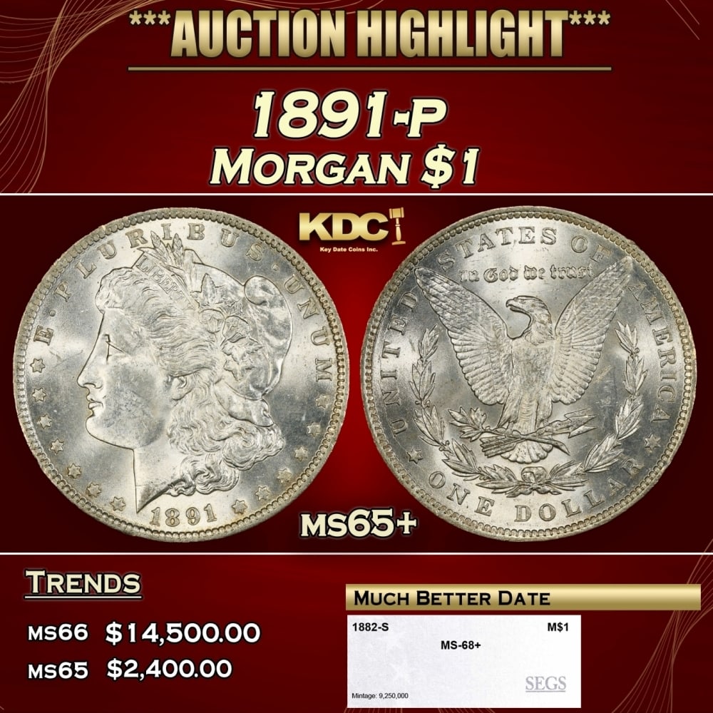 1882-s Morgan Dollar TOP POP! $1 ms68+ SEGS (1 of 4)