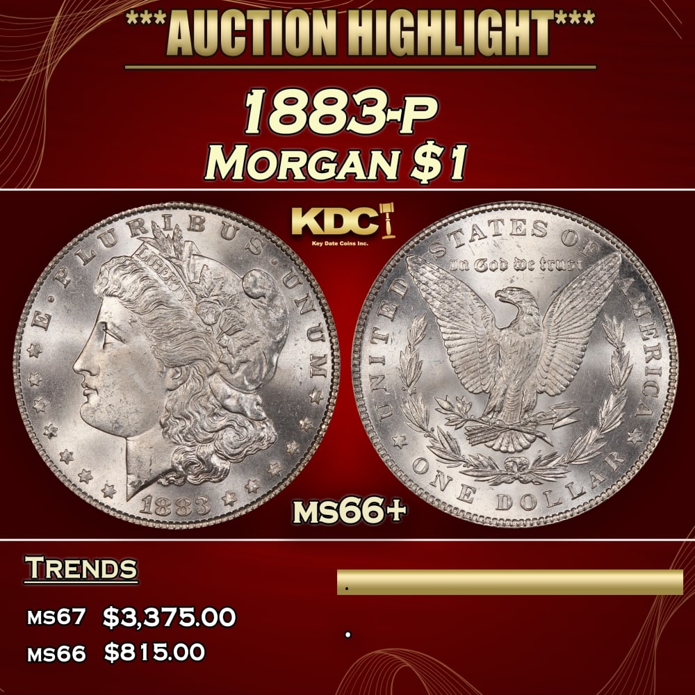 1883-p Morgan Dollar $1 ms66+ SEGS (1 of 4)