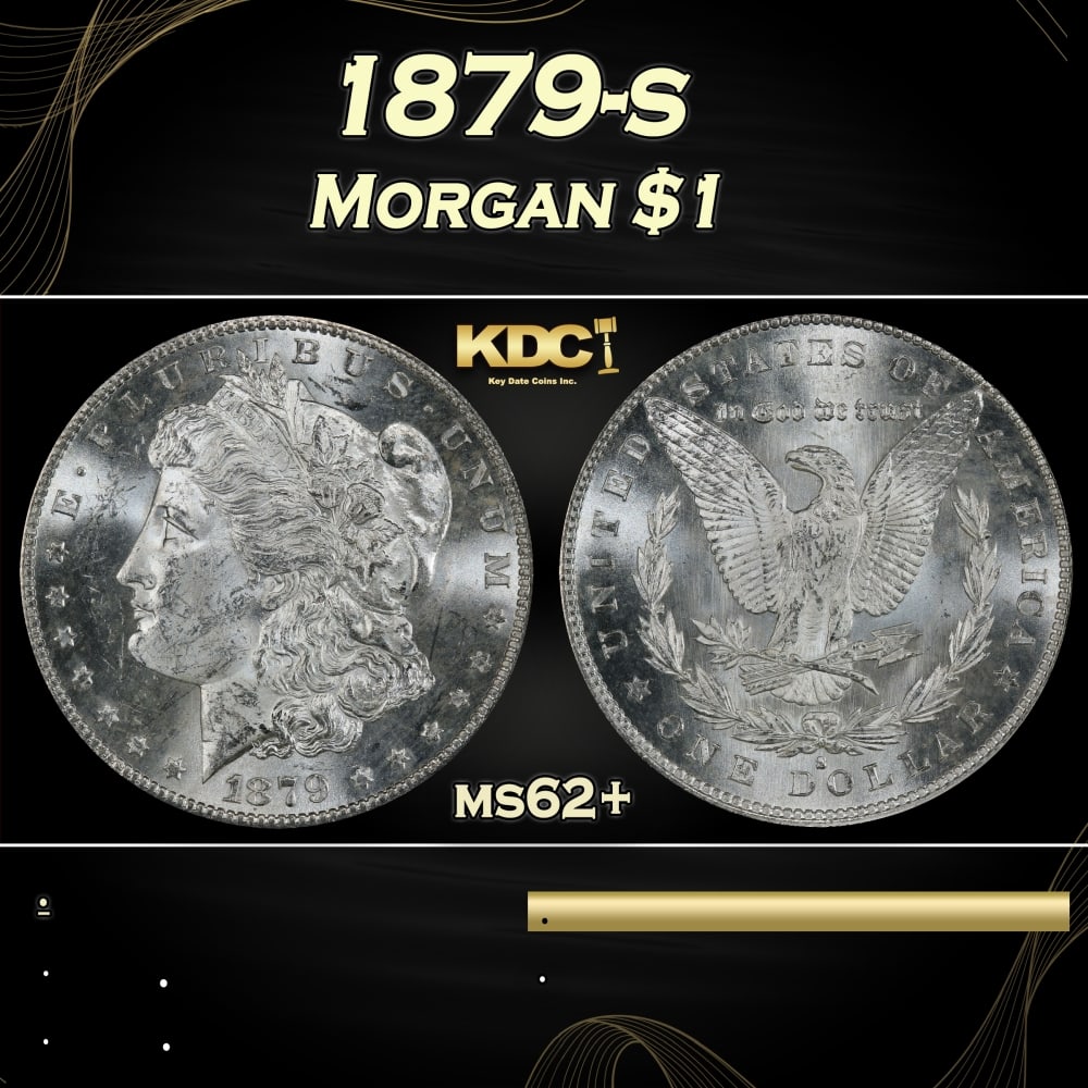 1879-s Morgan Dollar $1 Grades ms62+ (1 of 3)