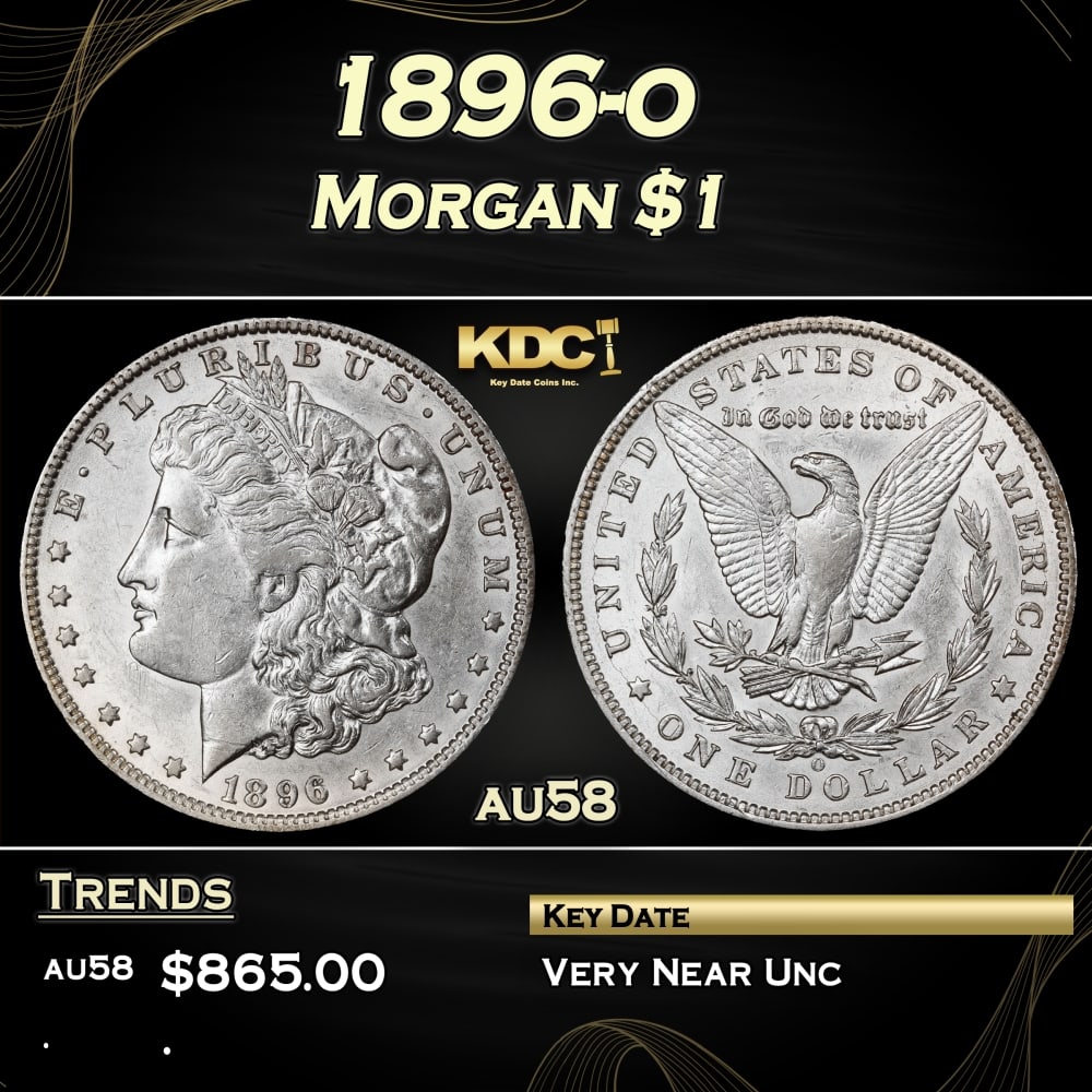 1896-o Morgan Dollar $1 Grades au58 (1 of 3)