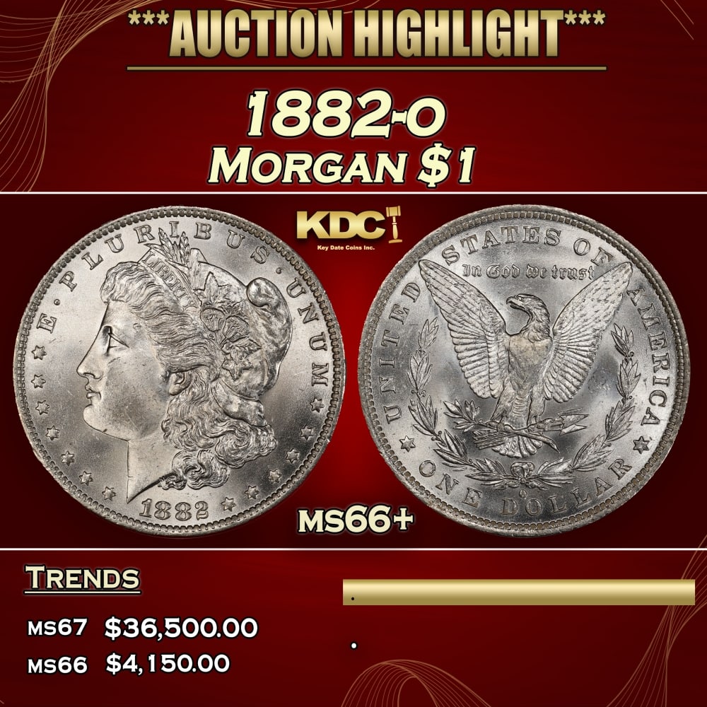1882-o Morgan Dollar $1 ms66+ SEGS (1 of 4)