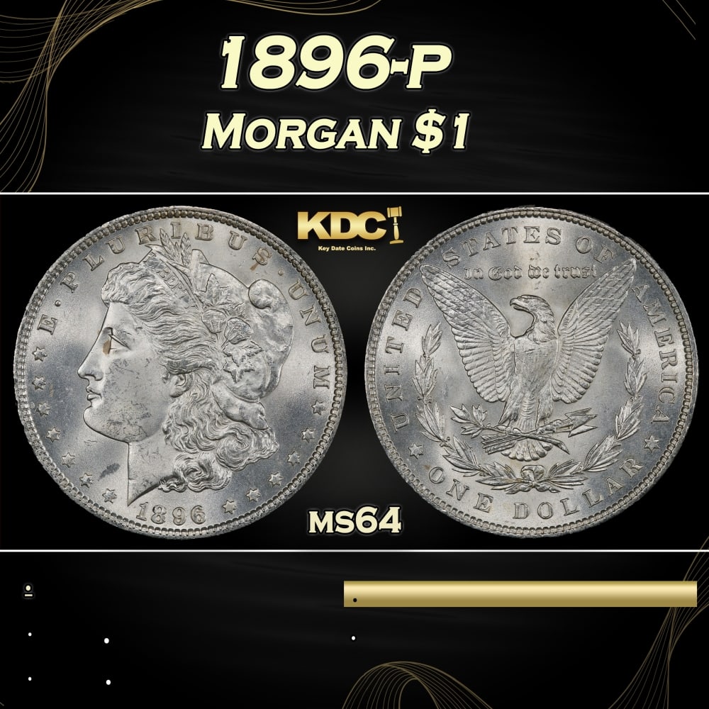1896-p Morgan Dollar $1 Grades ms64: 1896-p Morgan Dollar $1 Grades ms64. 0