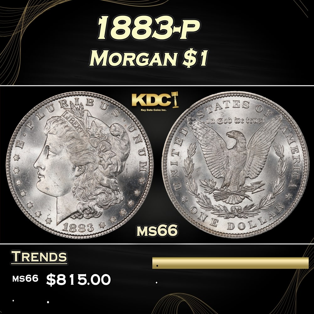 1883-p Morgan Dollar $1 Grades ms66: 1883-p Morgan Dollar $1 Grades ms66. 0