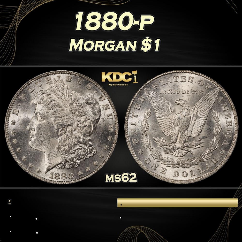1880-p Morgan Dollar $1 Grades ms62: 1880-p Morgan Dollar $1 Grades ms62. 0