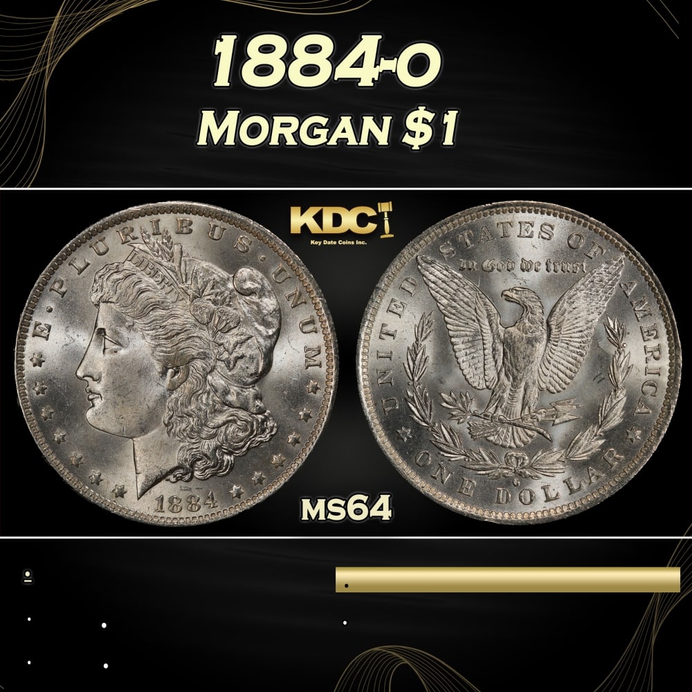 1884-o Morgan Dollar $1 Grades ms64: 1884-o Morgan Dollar $1 Grades ms64. 0