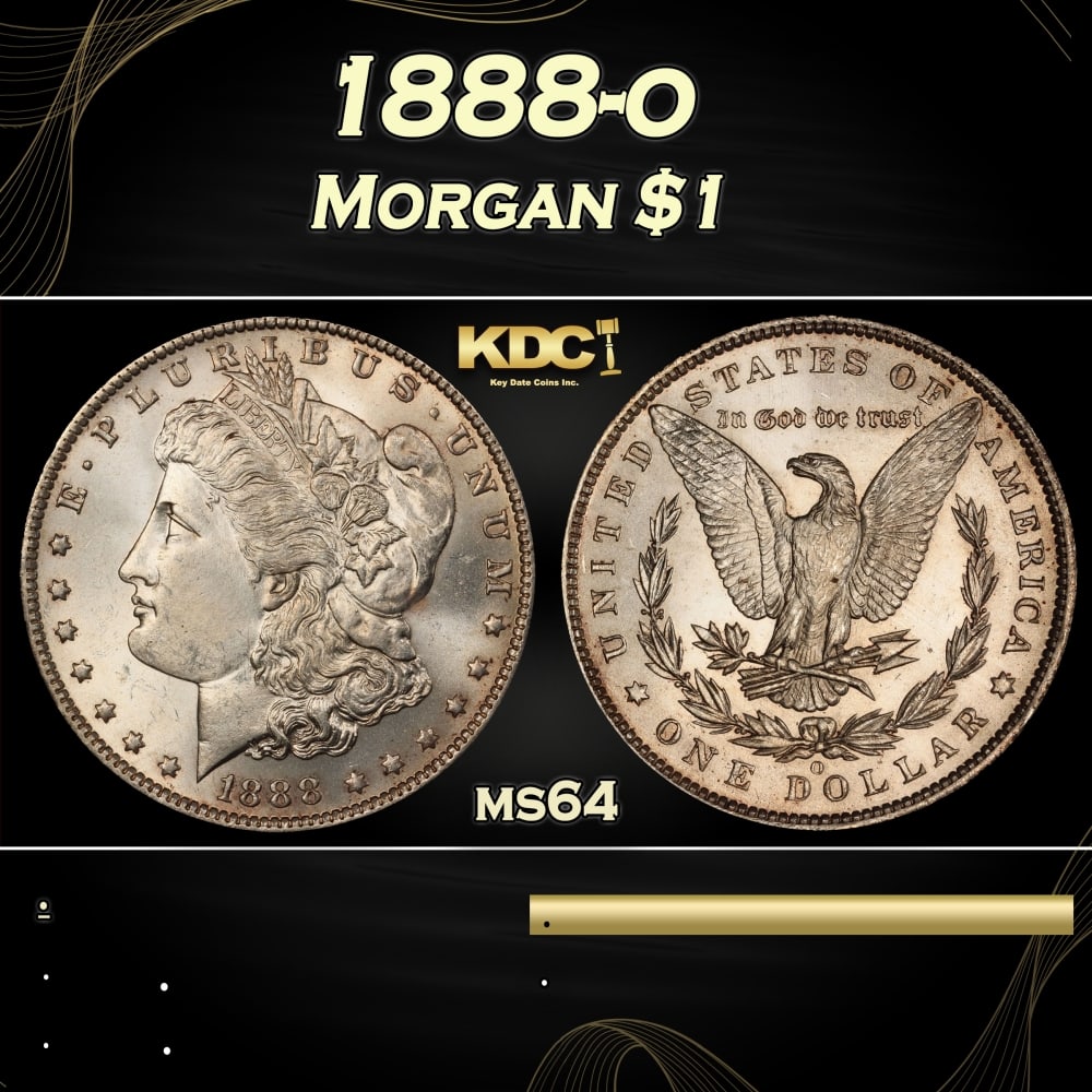 1888-o Morgan Dollar $1 Grades ms64 (1 of 3)