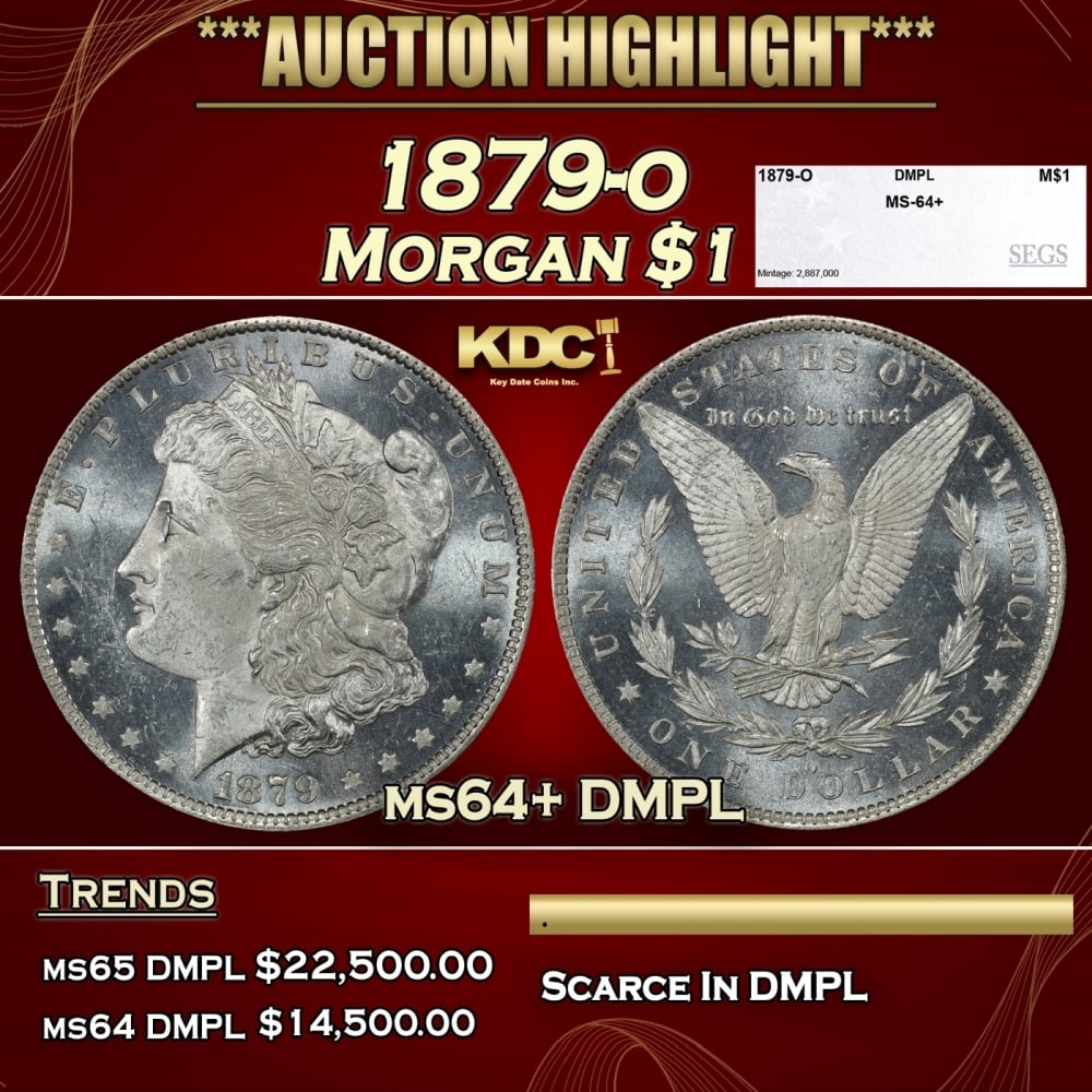 1879-o Morgan Dollar $1 ms64+ DMPL SEGS (1 of 4)