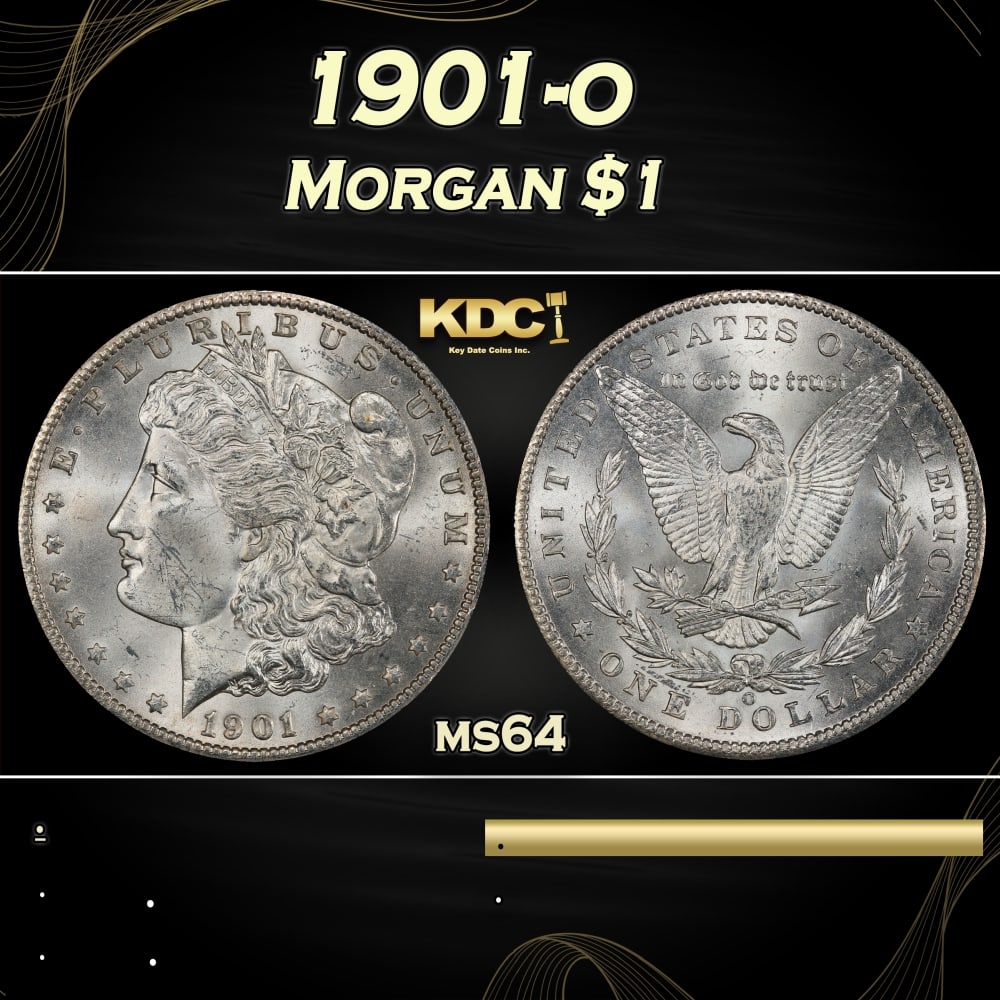 1901-o Morgan Dollar $1 Grades ms64 (1 of 3)