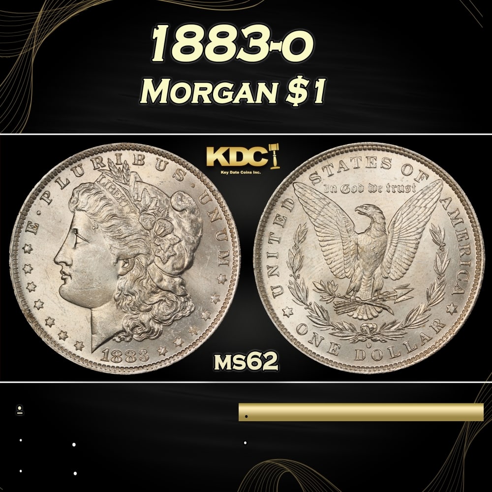 1883-o Morgan Dollar $1 Grades ms62 (1 of 3)