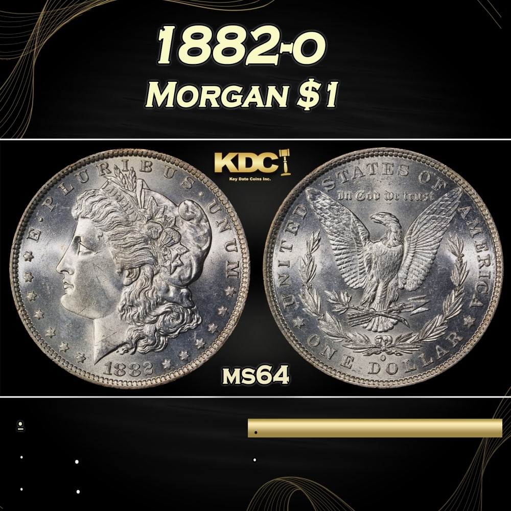 1882-o Morgan Dollar $1 Grades ms64: 1882-o Morgan Dollar $1 Grades ms64. 0