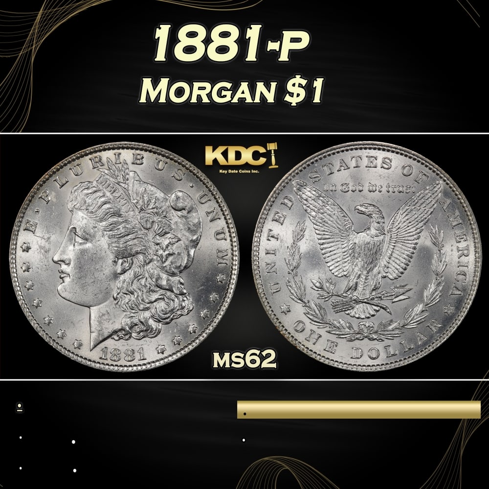 1881-p Morgan Dollar $1 Grades ms62: 1881-p Morgan Dollar $1 Grades ms62. 0