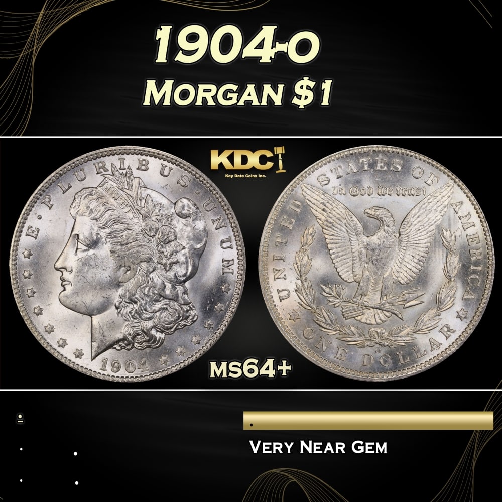 1904-o Morgan Dollar $1 Grades ms64+ (1 of 3)