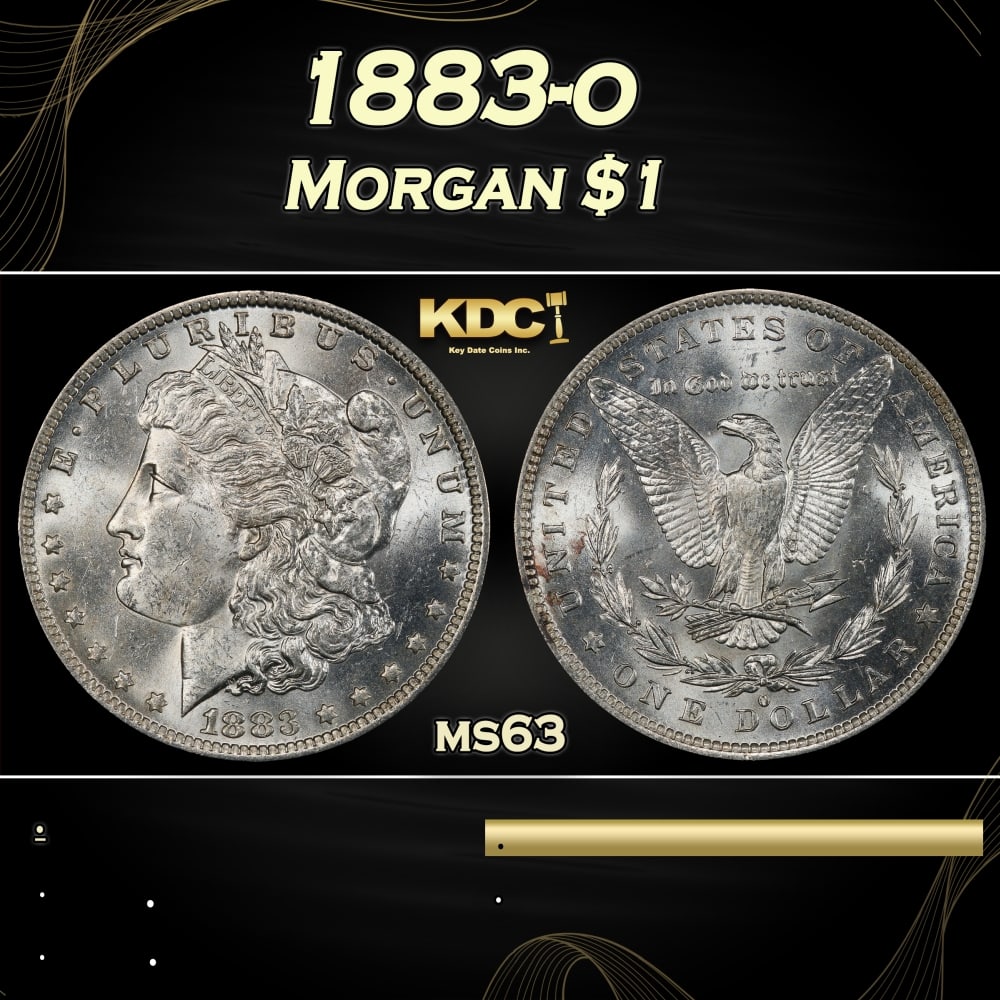 1883-o Morgan Dollar $1 Grades ms63: 1883-o Morgan Dollar $1 Grades ms63. 0