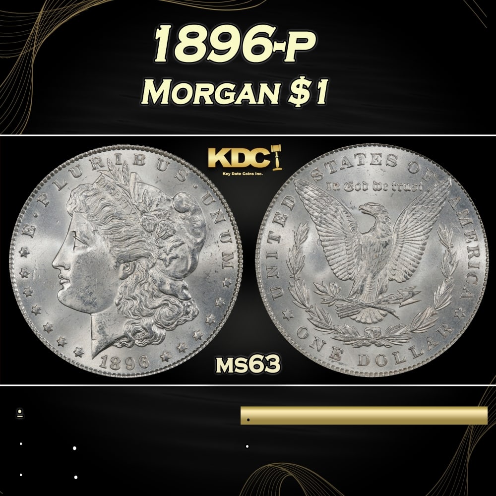1896-p Morgan Dollar $1 Grades ms63: 1896-p Morgan Dollar $1 Grades ms63. 0