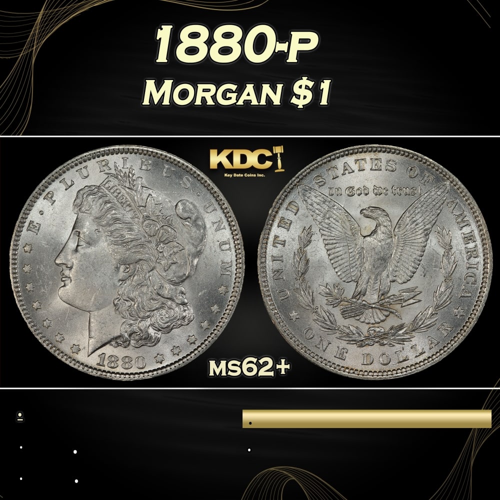 1880-p Morgan Dollar $1 Grades ms62+: 1880-p Morgan Dollar $1 Grades ms62+. 0