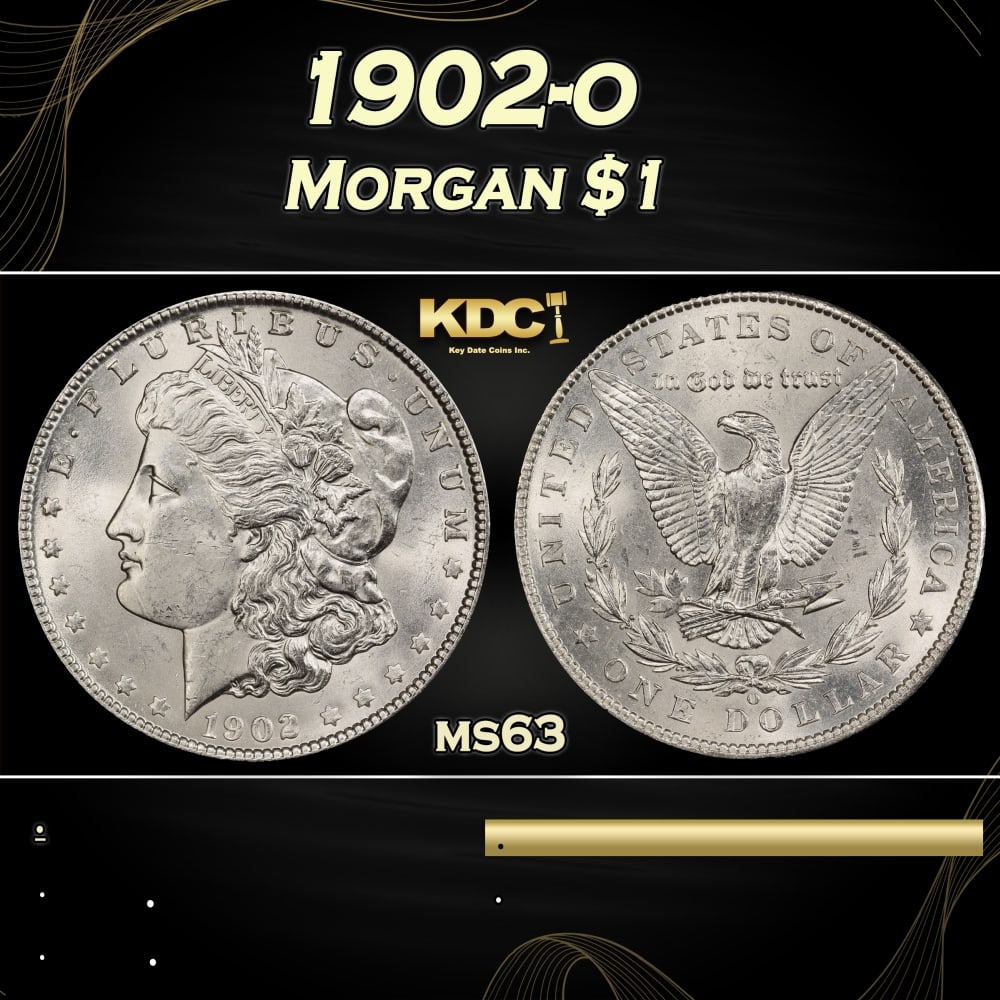 1902-o Morgan Dollar $1 Grades ms63 (1 of 3)