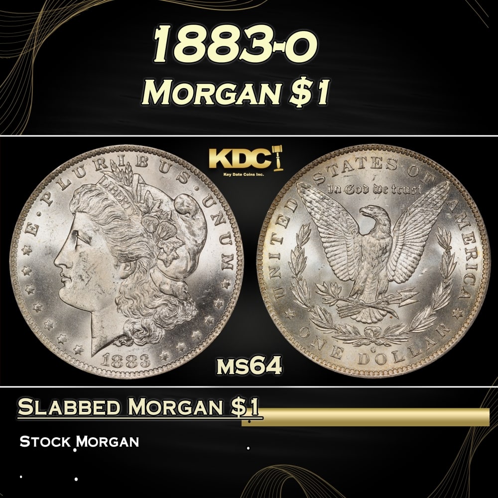 1883-o Morgan Dollar $1 Grades ms64: 1883-o Morgan Dollar $1 Grades ms64. 0 Historic precious metal trends is causing increased spot pricing by the day. On auctions with set openings, we are doing our best to have items priced at their m