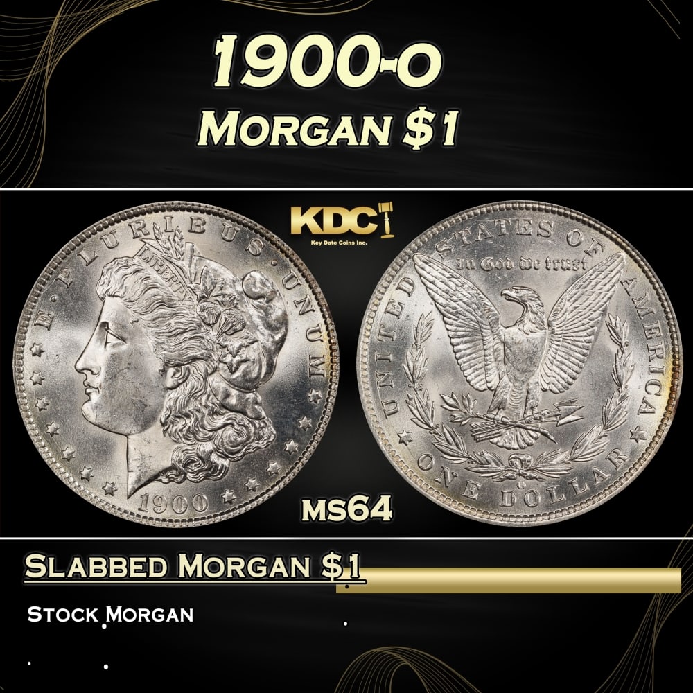 1900-o Morgan Dollar $1 Grades ms64: 1900-o Morgan Dollar $1 Grades ms64. 0 Historic precious metal trends is causing increased spot pricing by the day. On auctions with set openings, we are doing our best to have items priced at their m