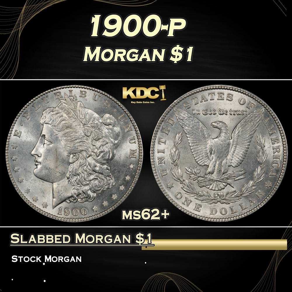 1900-p Morgan Dollar $1 Grades ms62+: 1900-p Morgan Dollar $1 Grades ms62+. 0 Historic precious metal trends is causing increased spot pricing by the day. On auctions with set openings, we are doing our best to have items priced at their