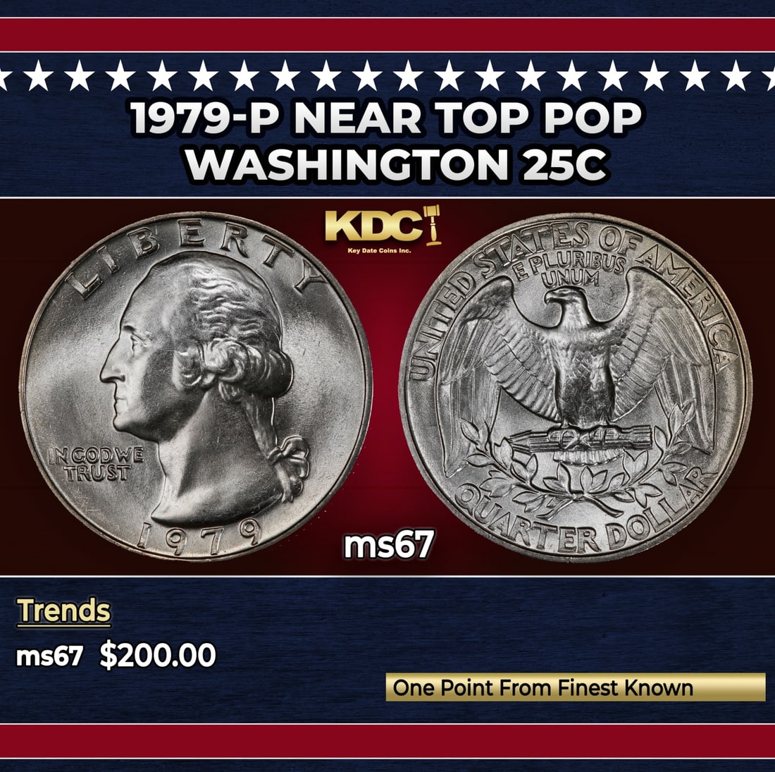 1979-p Washington Quarter Near Top Pop 25c ms67 SEGS: 1979-p Near Top Pop Washington Quarter 25c ms67 SEGS. Historic precious metal trends is causing increased spot pricing by the day. On auctions with set openings, we are doing our best to have items pr