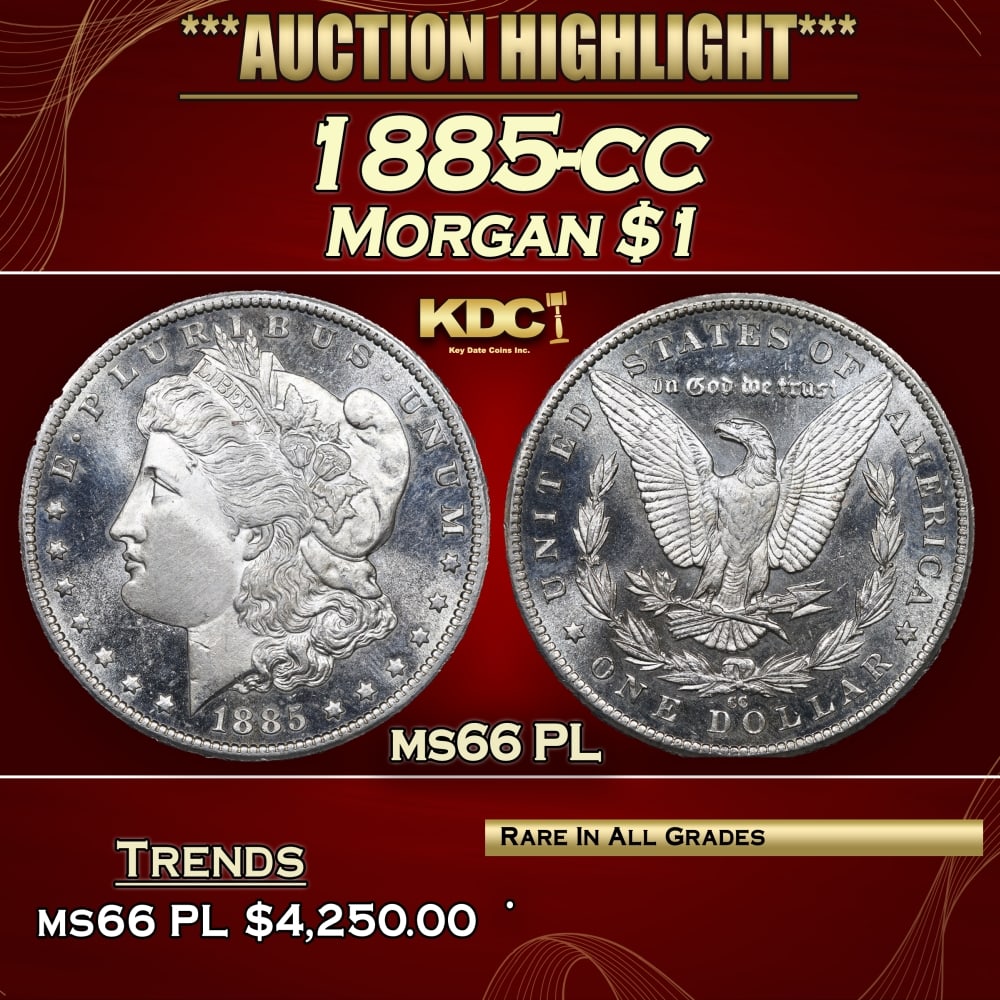 1885-cc Morgan Dollar $1 ms66 PL SEGS (1 of 5)