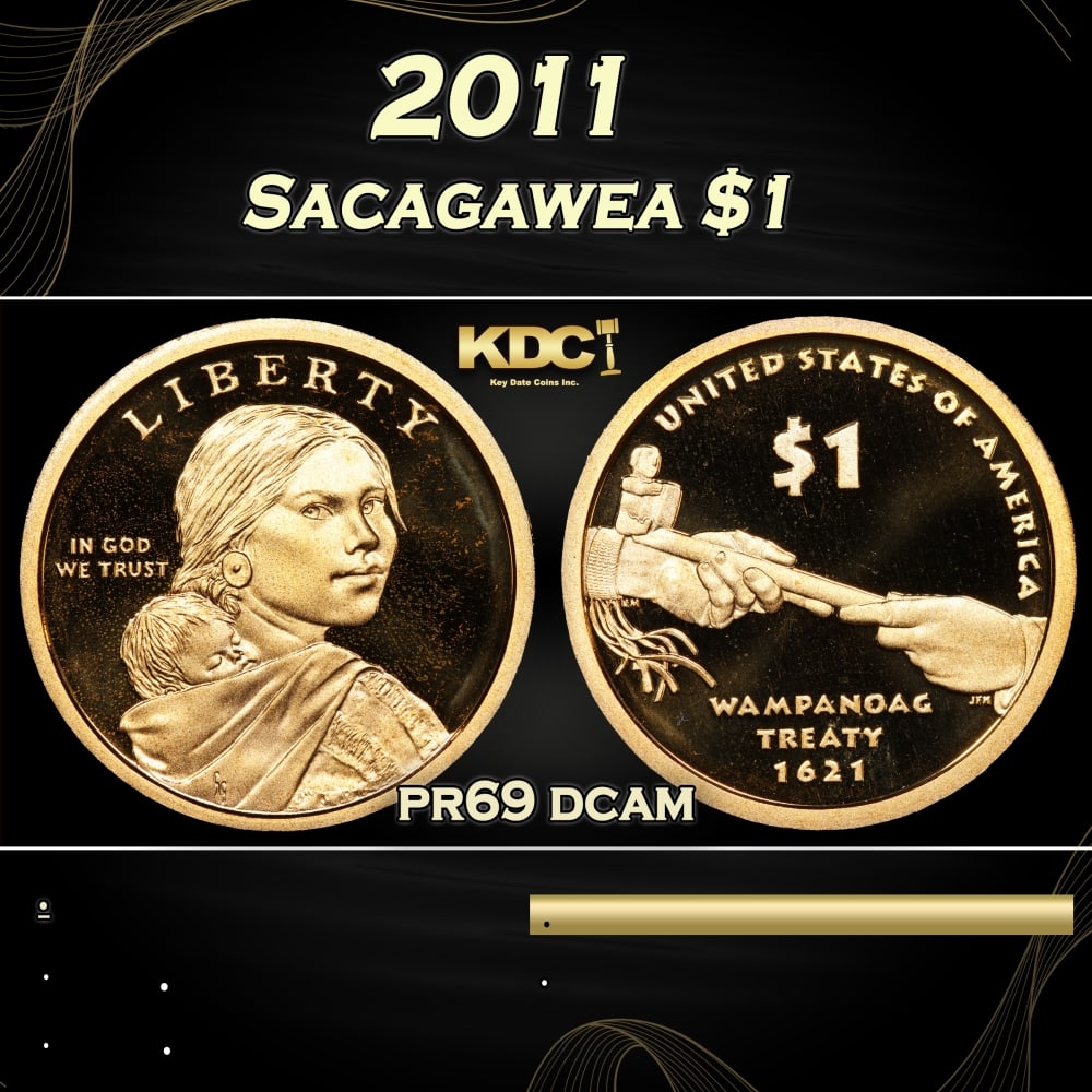 2011 Proof Sacagawea Dollar $1 Grades pr69 dcam (1 of 3)