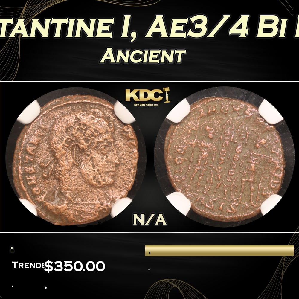 NGC 307-337 AD Roman Empire Constantine I, Ae3/4 Bi Nummus Ancient House of Constantine N/A NGC: NGC 307-337 AD Roman Empire Constantine I, Ae3/4 Bi Nummus House of Constantine Ancient N/A NGC. 0 Historic precious metal trends is causing increased spot pricing by the day. On auctions with set ope