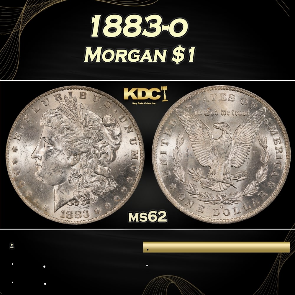 1883-o Morgan Dollar 1 Grades ms62: 1883-o Morgan Dollar 1 Grades ms62. Historic precious metal trends is causing increased spot pricing by the day. On auctions with set openings, we are doing our best to have items priced at their mark
