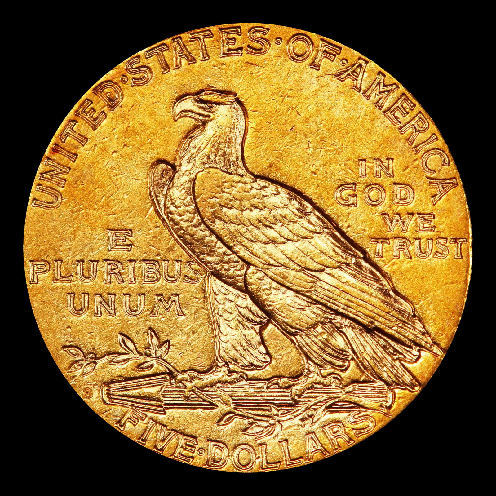 1909-s Gold Indian Half Eagle $5 ms63 USCG - 3