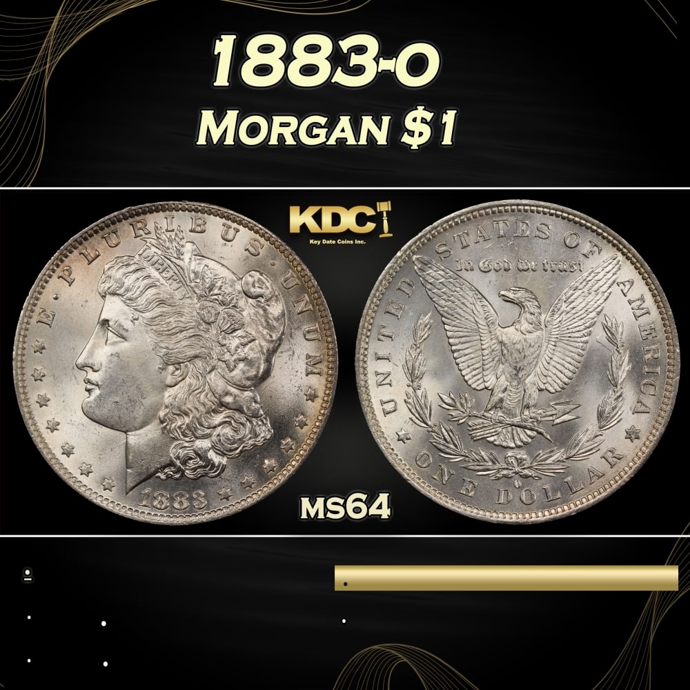 1883-o Morgan Dollar $1 Grades ms64: 1883-o Morgan Dollar $1 Grades ms64. 0 Historic precious metal trends is causing increased spot pricing by the day. On auctions with set openings, we are doing our best to have items priced at their m
