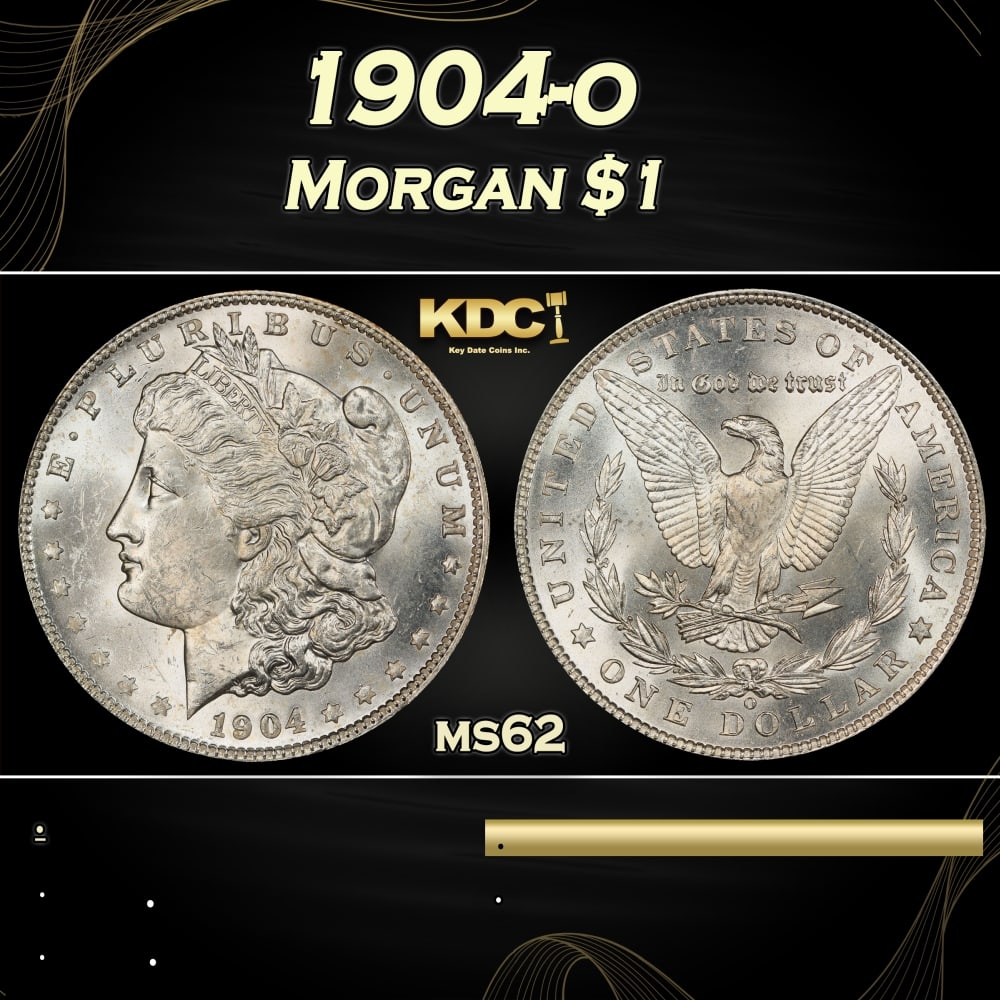 1904-o Morgan Dollar $1 Grades ms62 (1 of 3)