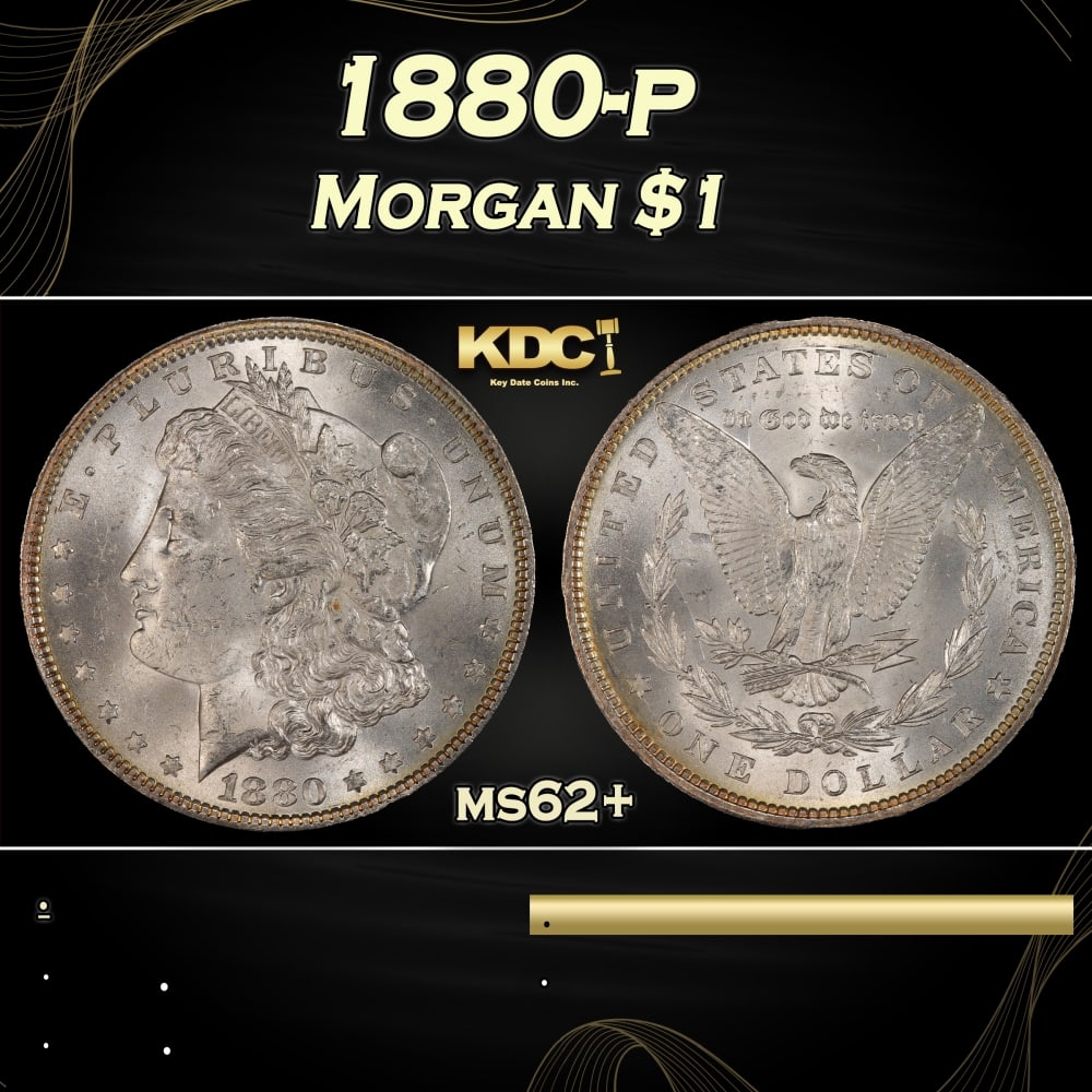 1880-p Morgan Dollar $1 Grades ms62+: 1880-p Morgan Dollar $1 Grades ms62+. 0 Historic precious metal trends is causing increased spot pricing by the day. On auctions with set openings, we are doing our best to have items priced at their
