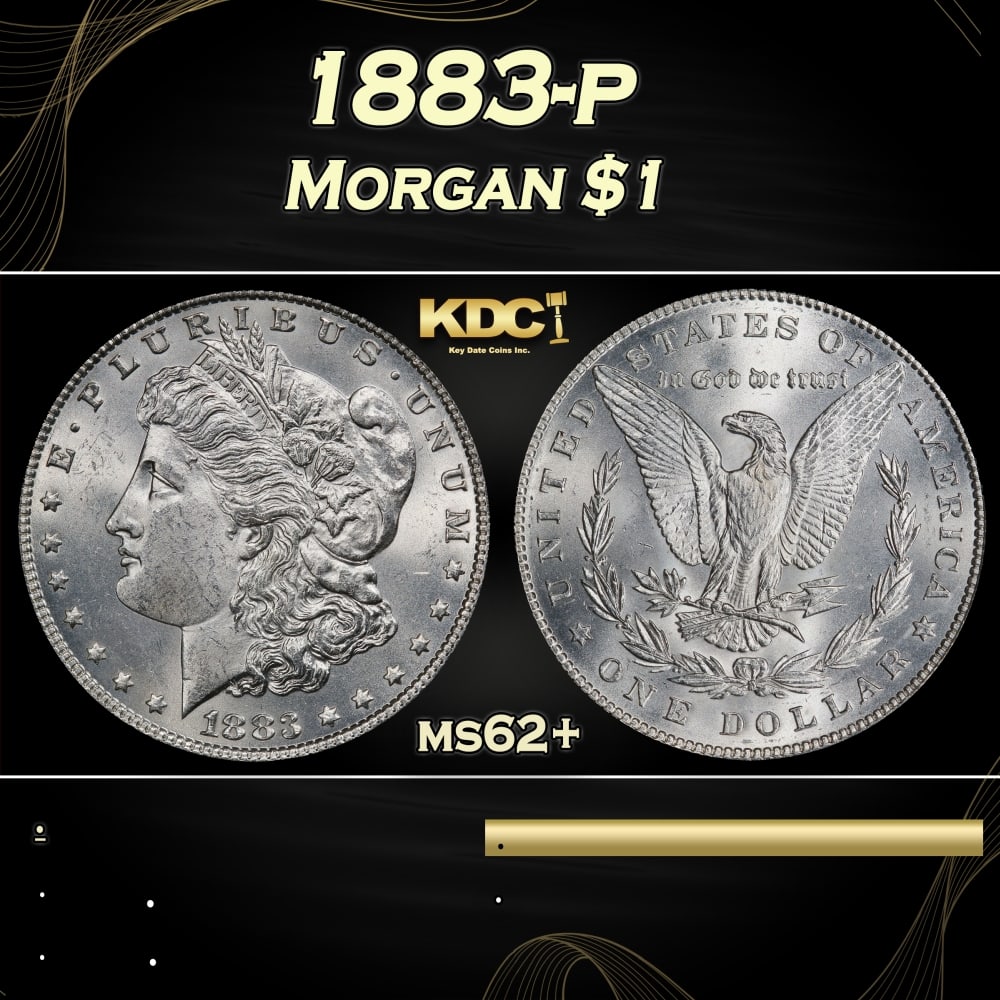 1883-p Morgan Dollar $1 Grades ms62+: 1883-p Morgan Dollar $1 Grades ms62+. 0 Historic precious metal trends is causing increased spot pricing by the day. On auctions with set openings, we are doing our best to have items priced at their