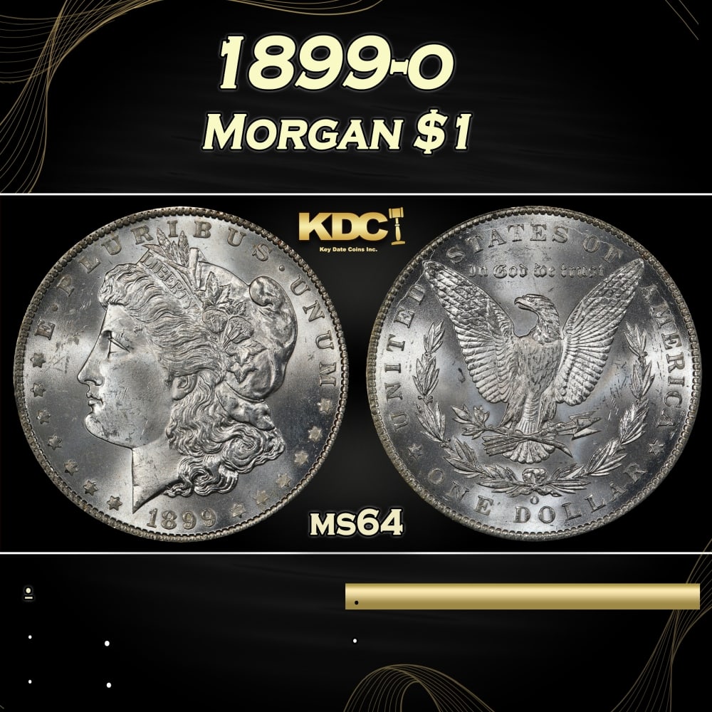 1899-o Morgan Dollar $1 Grades ms64 (1 of 3)