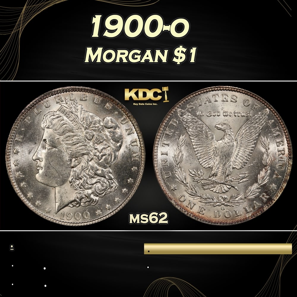1900-o Morgan Dollar $1 Grades ms62: 1900-o Morgan Dollar $1 Grades ms62. 0 Historic precious metal trends is causing increased spot pricing by the day. On auctions with set openings, we are doing our best to have items priced at their m