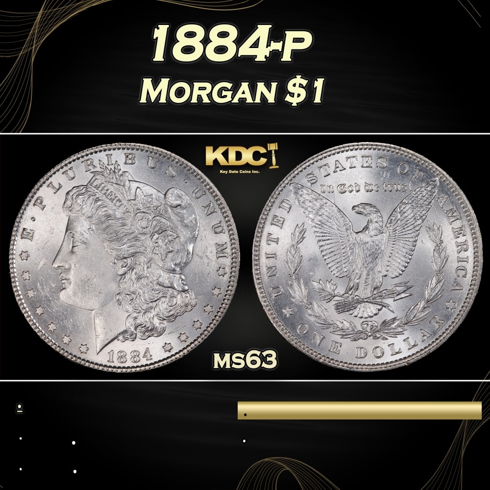 1884-p Morgan Dollar $1 Grades ms63: 1884-p Morgan Dollar $1 Grades ms63. 0 Historic precious metal trends is causing increased spot pricing by the day. On auctions with set openings, we are doing our best to have items priced at their m